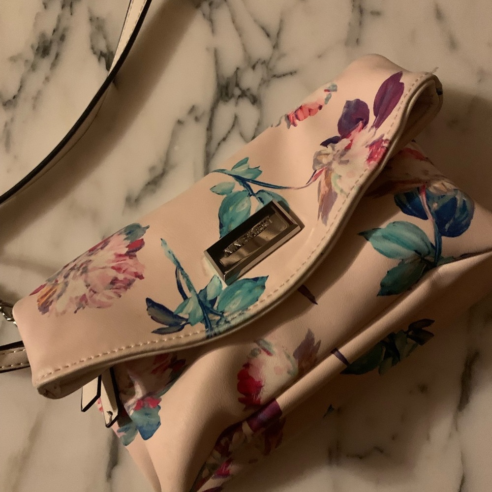 Pink Floral Nine West Crossbody